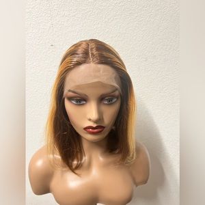 Lace 12 inch human hair piano wig